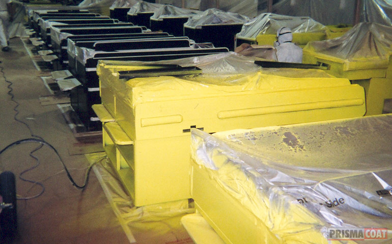 Peinture électrostatique sur place