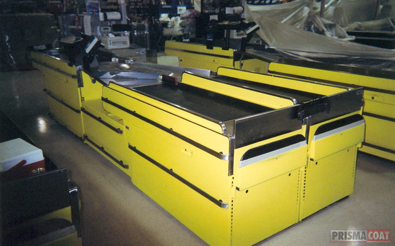 Peinture électrostatique supermarché