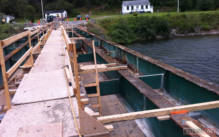 Peinture de la structure d&rsquo;un pont